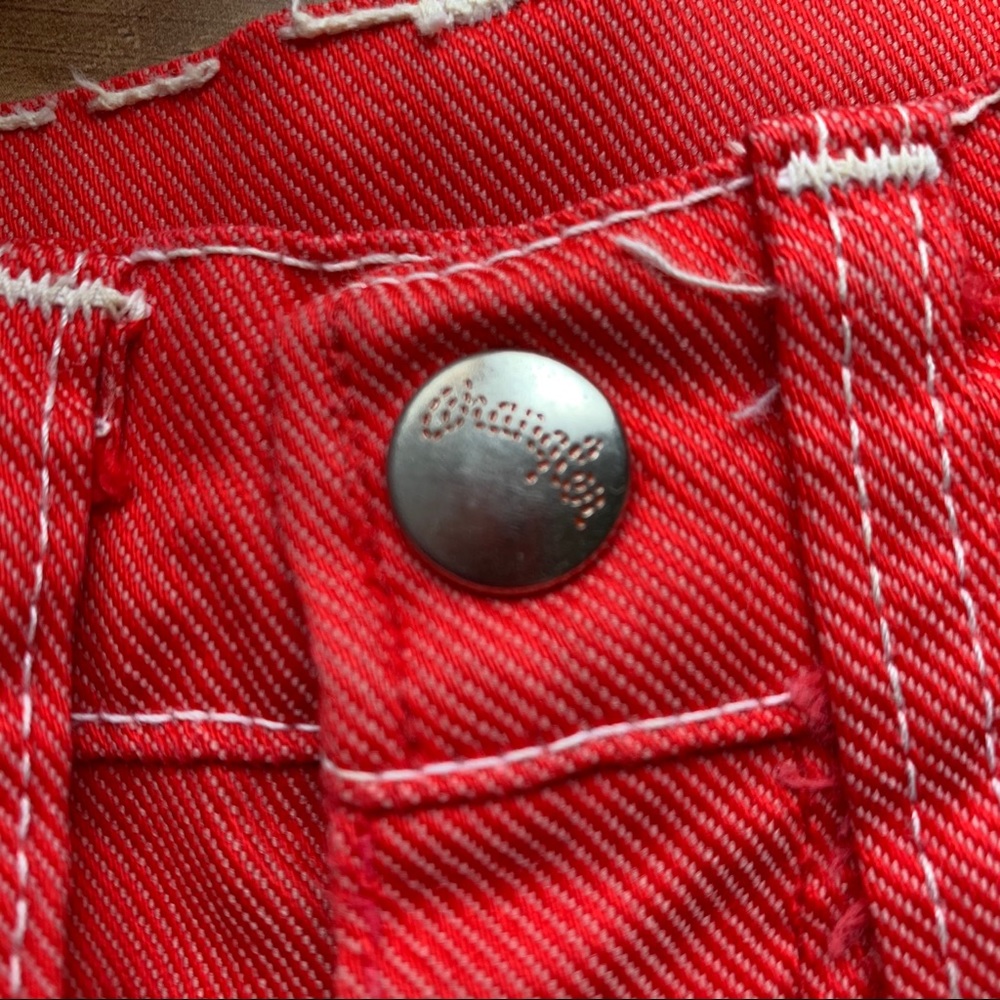 Vintage 1950s Wrangler Shorts Red High Waist - Picture 7 of 7